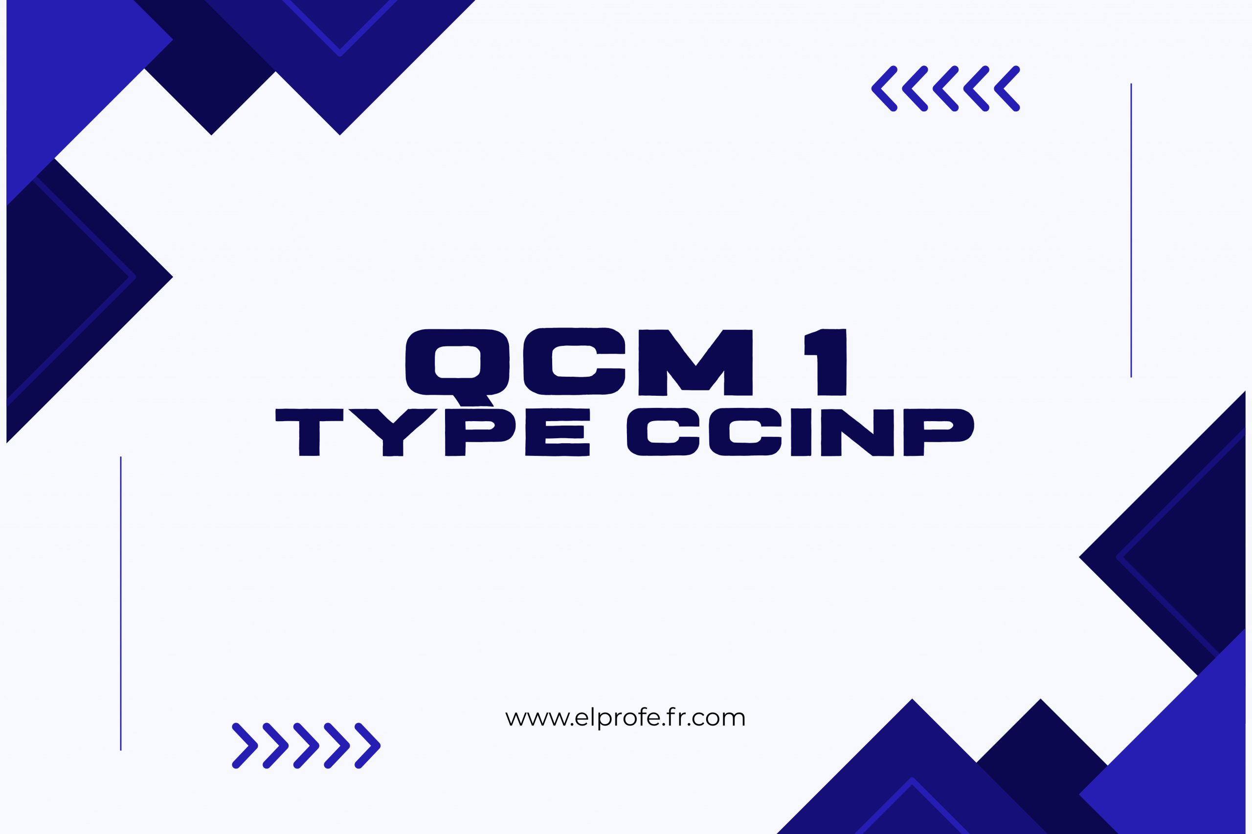 QCM de grammaire 1 (type CCINP LVB)