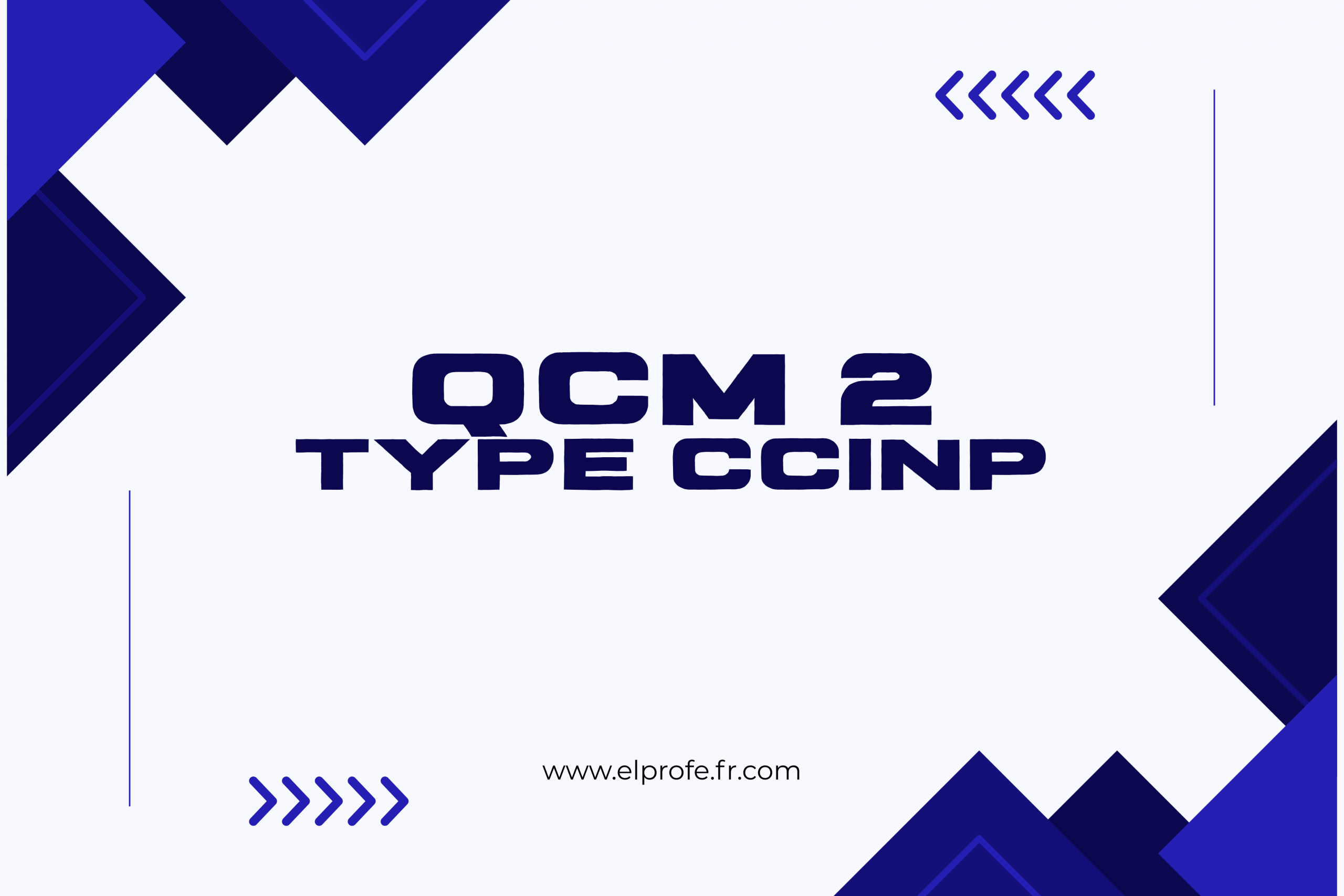 QCM de grammaire (type CCINP)